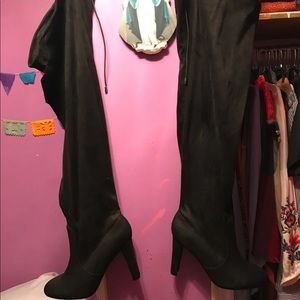 Plus size thigh high boots